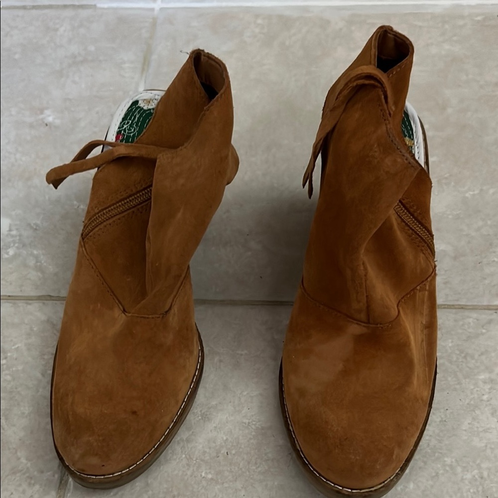 Brown Suede Ankle Boots